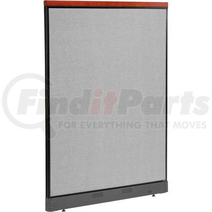 277556NGY by GLOBAL INDUSTRIAL - Interion&#174; Deluxe Non-Electric Office Partition Panel with Raceway, 48-1/4"W x 65-1/2"H, Gray