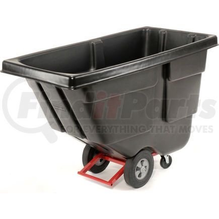 FG130400BLA by RUBBERMAID - Rubbermaid&#174; Heavy Duty Plastic Tilt Truck, 1/2 Cu. Yd. Cap, 450 Lbs. Cap, Black