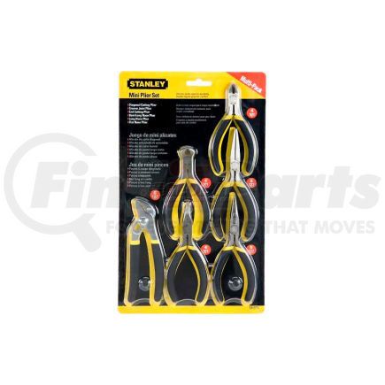 84-079 by STANLEY - Stanley 84-079 6 Piece Basic Miniature Plier Set (Long Nose, Diagonal, Tongue & Groove, End Cutter)