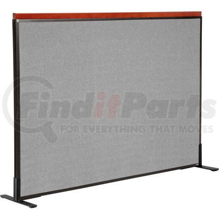 694848FGY by GLOBAL INDUSTRIAL - Interion&#174; Deluxe Freestanding Office Partition Panel, 60-1/4"W x 43-1/2"H, Gray