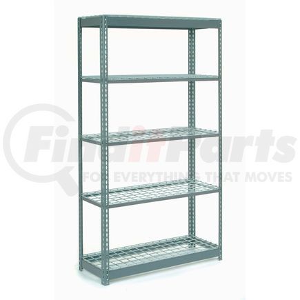 601929 by GLOBAL INDUSTRIAL - Global Industrial&#8482; Heavy Duty Shelving 48"W x 12"D x 84"H With 5 Shelves - Wire Deck - Gray