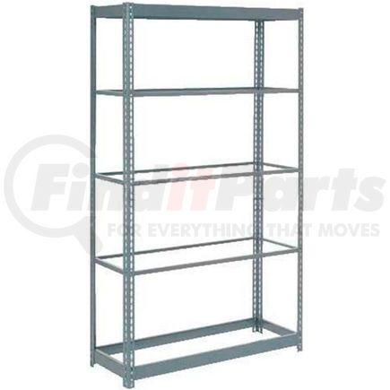 254430 by GLOBAL INDUSTRIAL - Global Industrial&#8482; Heavy Duty Shelving 48"W x 12"D x 84"H With 5 Shelves - No Deck - Gray