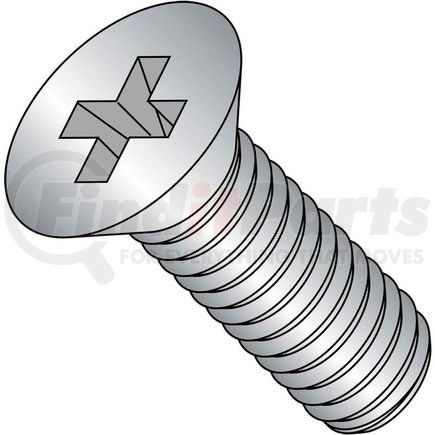 663069 by BRIGHTON-BEST - Machine Screw - M4 x 0.7 x 6mm - Phillips Flat Head - Class 4.8 - Steel - Zinc - DIN 965A - 1000 Pk