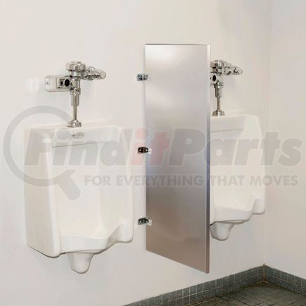 261997 by GLOBAL INDUSTRIAL - Global Industrial&#153; Bathroom Stainless Steel Urinal Screen 18 x 42