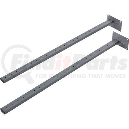 606940GY by GLOBAL INDUSTRIAL - Upright Kit 48"H Pair - Gray