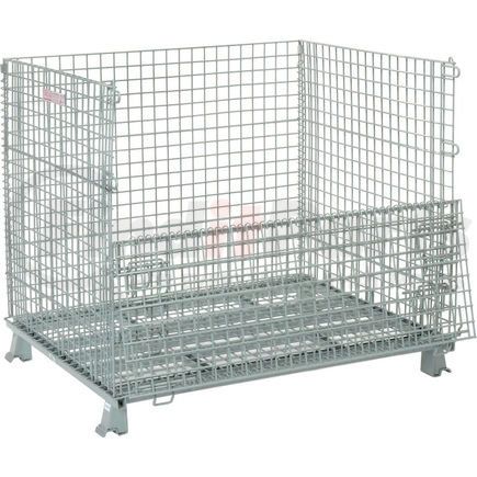 493394 by GLOBAL INDUSTRIAL - Global Industrial&#153, Folding Wire Container 48"L x 40"W x 42-1/2"H 3000 Lb. Capacity