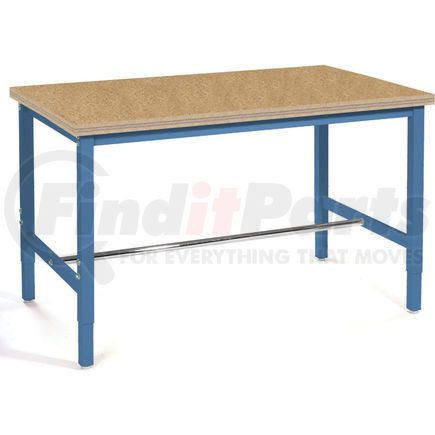 253840-BL by GLOBAL INDUSTRIAL - Global Industrial&#153; 96x30 Adjustable Height Workbench Square Tube Leg, Shop Top Square Edge Blue