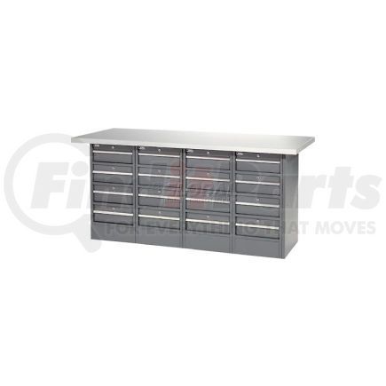 239173 by GLOBAL INDUSTRIAL - Global Industrial&#153; 72"W x 30"D Plastic Top 16 Drawer Workbench