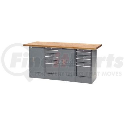 239179 by GLOBAL INDUSTRIAL - Global Industrial&#153; 72"W x 30"D Shop Top 6 Drawer/2 Cabinet Workbench