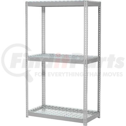 785616GY by GLOBAL INDUSTRIAL - Global Industrial&#153; Expandable Starter Rack 60x36x84 3 Level Wire Deck 1000 lb. Cap Per Deck GRY