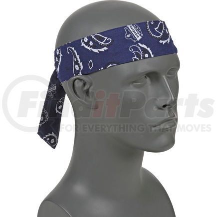 12306 by ERGODYNE - Ergodyne&#174; Chill-Its&#174; 6700 Evaporative Cooling Bandana - Tie, Navy Western, One Size