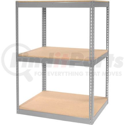 130146 by GLOBAL INDUSTRIAL - Global Industrial&#8482; Record Storage Rack Without Boxes 42"W x 30"D x 60"H - Gray