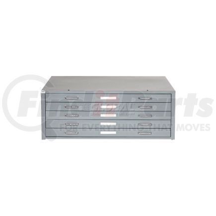 506825GY by GLOBAL INDUSTRIAL - Interion&#174; - Blueprint Flat File Cabinet ¿ 5 Drawer - 41¿W ¿ Gray