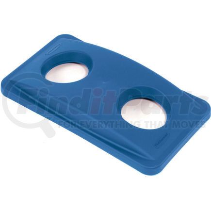 FG269288BLUE by RUBBERMAID - Bottle & Can Recycling Lid for Rubbermaid Recycling Container, Blue