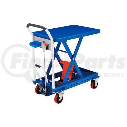 954850 by GLOBAL INDUSTRIAL - Global Industrial&#153; Mobile Scissor Lift Table with Hook-on Bin - 660 Lb. Cap. - 29 x 19 Platform