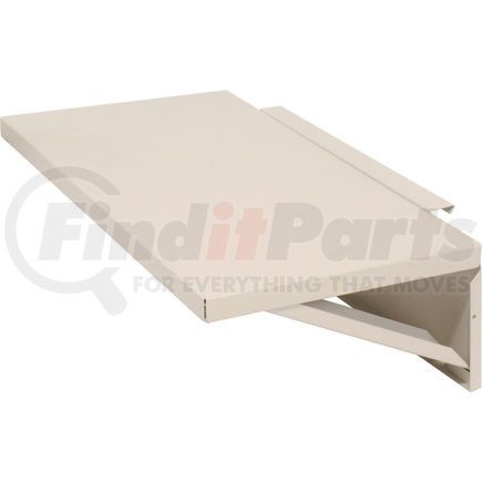 237368-GY by GLOBAL INDUSTRIAL - Global Industrial&#8482; Set Of 2 Gray Side Shelves For Security Audio Visual Cart