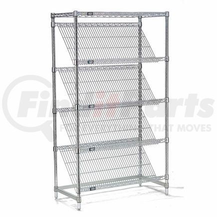 504126 by GLOBAL INDUSTRIAL - Slant Wire Shelving - 5 Shelves - 36"W x 24"D x 54"H