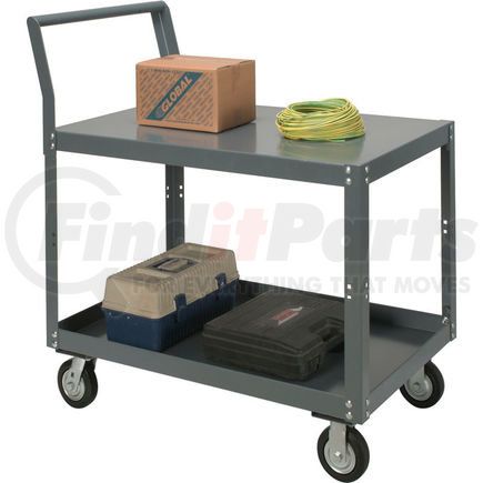 752247 by GLOBAL INDUSTRIAL - Global Industrial&#153; Heavy Duty Service Cart, 2 Shelves, 30"Wx48"Lx30"H, 1200 Lbs. Cap.