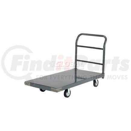 952110 by GLOBAL INDUSTRIAL - Global Industrial&#8482; Steel Deck Platform Truck 36 x 24 1400 Lb. Capacity 5" Rubber Casters