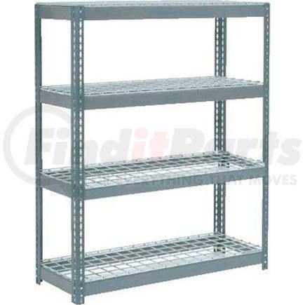 601895 by GLOBAL INDUSTRIAL - Global Industrial&#153; Extra Heavy Duty Shelving 48"W x 24"D x 60"H With 4 Shelves, Wire Deck, Gry