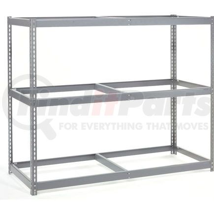 601714 by GLOBAL INDUSTRIAL - Global Industrial&#153; Wide Span Rack 72Wx48Dx84H, 3 Shelves No Deck 900 Lb Cap. Per Level, Gray