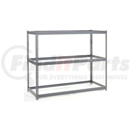 601718 by GLOBAL INDUSTRIAL - Global Industrial&#153; Wide Span Rack 48Wx24Dx96H W/ 3 Shelves No Deck 1200 Capacity Per Level, GRY