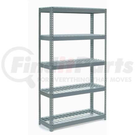 601901 by GLOBAL INDUSTRIAL - Global Industrial&#153; Extra Heavy Duty Shelving 48"W x 24"D x 84"H With 5 Shelves, Wire Deck, Gry