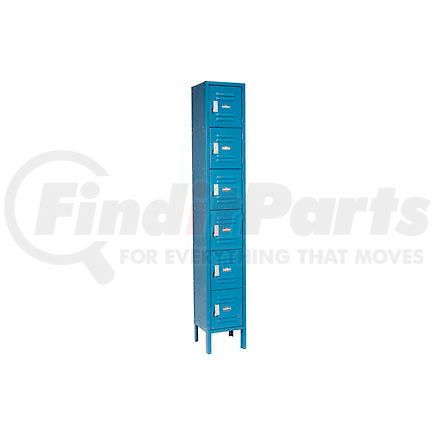 269696BL by GLOBAL INDUSTRIAL - Global Industrial&#153; Infinity&#174; Six Tier 6 Door Locker, 12"Wx18"Dx12"H, Blue, Assembled