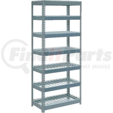 255610 by GLOBAL INDUSTRIAL - Global Industrial&#153; Extra Heavy Duty Shelving 36"W x 12"D x 96"H With 7 Shelves, Wire Deck, Gry