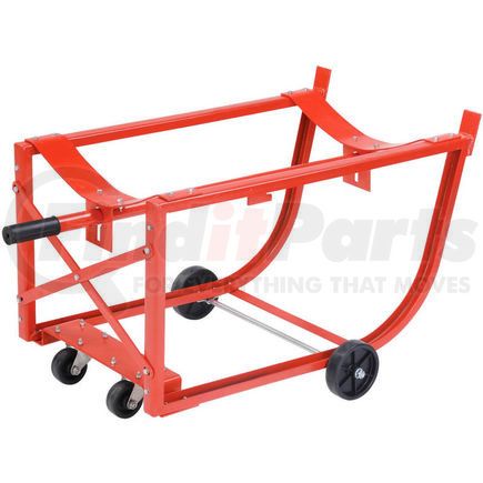 233581 by GLOBAL INDUSTRIAL - Global Industrial&#153; Easy-Steer Drum Cradle 5" & 3" Polyolefin Wheels - For 55 Gal. Steel Drums