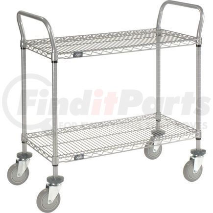 168208 by GLOBAL INDUSTRIAL - Nexel&#174; Utility Cart, 2 Shelf, Nexelate&#174; , 36"L x 24"W x 39"H, Polyurethane Casters