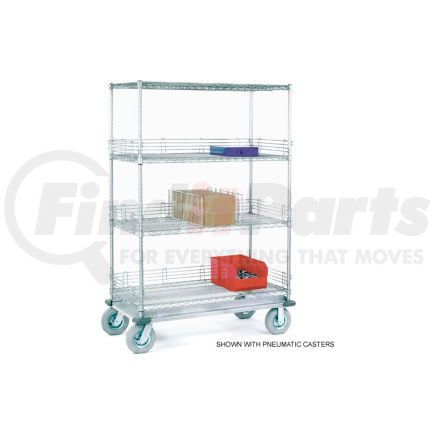 168233 by GLOBAL INDUSTRIAL - Nexel&#174; Chrome Wire Shelf Truck 36x24x70 1600 Pound Capacity