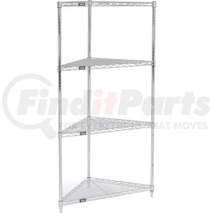 796621 by GLOBAL INDUSTRIAL - Nexel&#174; Chrome Corner Wire Shelving 32"W x 24"D x 74"H