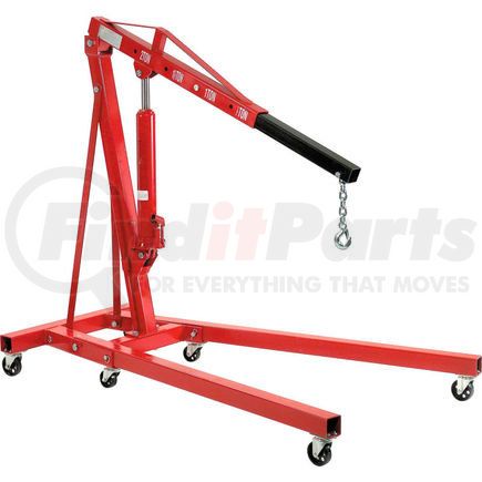 316106 by GLOBAL INDUSTRIAL - Global Industrial&#8482; Folding Floor Crane with Telescopic Boom 4000 Lb. Capacity