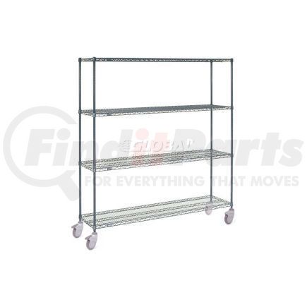 188852 by GLOBAL INDUSTRIAL - Nexelon&#8482; Wire Shelf Truck 60x24x80 1200 Lb. Capacity