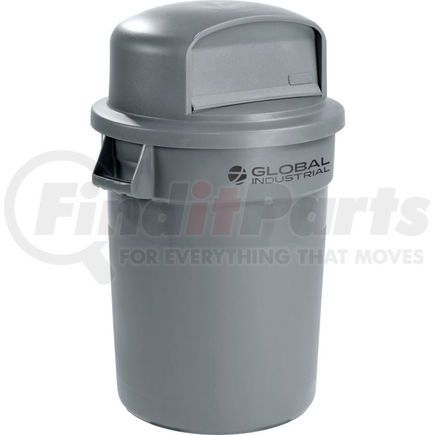 240460GYD by GLOBAL INDUSTRIAL - Global Industrial¿ Plastic Trash Can with Dome Lid - 32 Gallon Gray