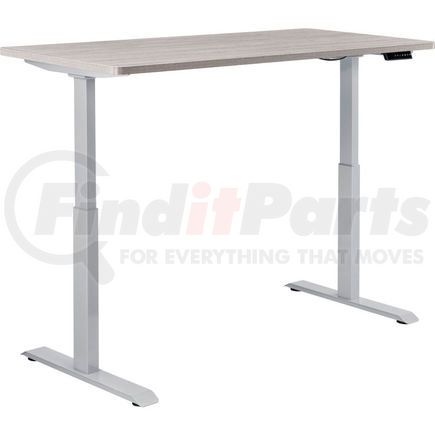 695780GYGY by GLOBAL INDUSTRIAL - Interion&#174; Electric Height Adjustable Table, 60"W x 30"D, Gray W/ Gray Base