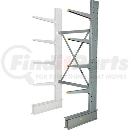 320821A by GLOBAL INDUSTRIAL - Global Industrial&#153; Single Sided HD Add-On Cantilever Rack Unit, 48"W x 38"D x 8'H, No Lip
