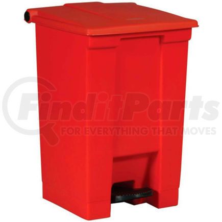 FG614400RED* by RUBBERMAID - Rubbermaid&#174; Fire Safe Step On Plastic Container, 12 Gallon, Red - FG614400RED