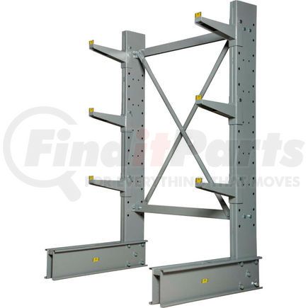 320828 by GLOBAL INDUSTRIAL - Global Industrial&#153; Single Sided MD Cantilever Rack Starter, 48"W x 33"D x 6'H, With Lip