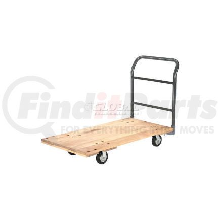 952505 by GLOBAL INDUSTRIAL - Global Industrial&#8482; Hardwood Deck Platform Truck 60 x 30 1400 Lb. Capacity 5" Rubber Casters