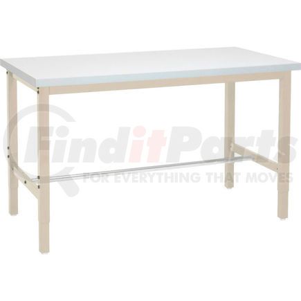 606997TN by GLOBAL INDUSTRIAL - Global Industrial&#153; 96"W x 36"D Production Workbench - ESD Laminate Square Edge - Tan