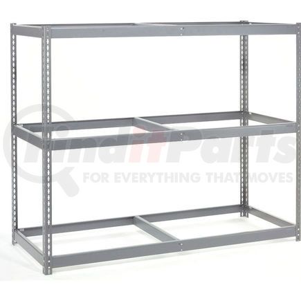 601254 by GLOBAL INDUSTRIAL - Global Industrial&#153; Wide Span Rack 72Wx36Dx96H, 3 Shelves No Deck 900 Lb Cap. Per Level, Gray