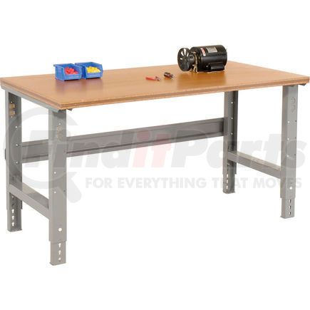 183163 by GLOBAL INDUSTRIAL - Global Industrial&#153; 60x36 Adjustable Height Workbench C-Channel Leg - Shop Top Square Edge Gray
