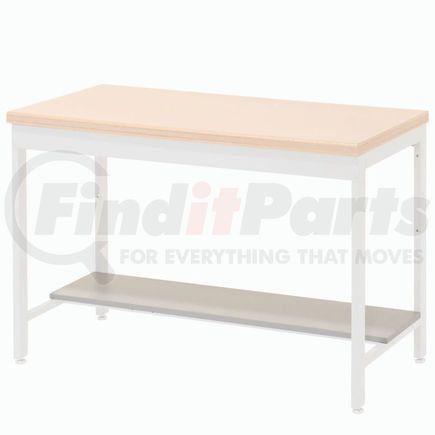 185CP131 by GLOBAL INDUSTRIAL - Global Industrial&#153; Lower Shelf Plastic Laminate for Euro Bench- 48"W x 12"D - Gray