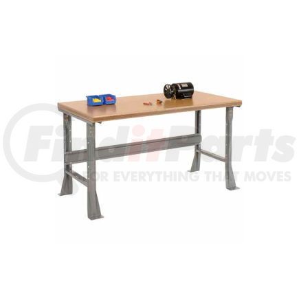 183977 by GLOBAL INDUSTRIAL - Global Industrial&#153; 72 x 36 x 34 Fixed Height Workbench Flared Leg - Shop Top Safety Edge - Gray