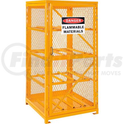 493353 by GLOBAL INDUSTRIAL - Global Industrial&#153; Cylinder Storage Cabinet SGL Door Horizontal 8 Cylinder Capacity Assembled