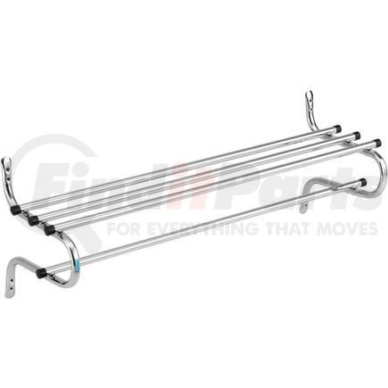 695827 by GLOBAL INDUSTRIAL - Interion&#174; Wall Mount Coat & Towel Rack With Shelf, 48"W, Chrome