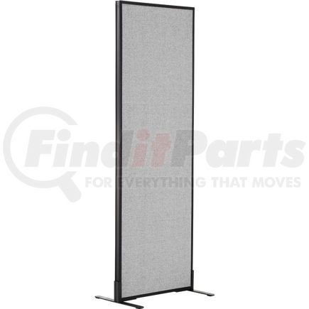 695787FGY by GLOBAL INDUSTRIAL - Interion&#174; Freestanding Office Partition Panel, 24-1/4"W x 96"H, Gray