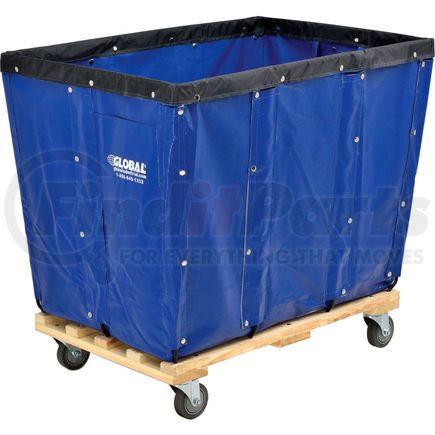 800358BL by GLOBAL INDUSTRIAL - Global Industrial&#8482; KD, 16 Bushel, Blue Vinyl Basket Bulk Truck